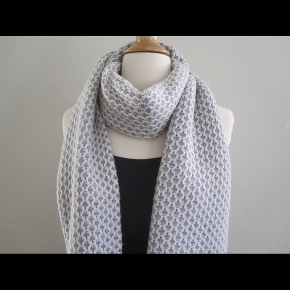 Chanel Mens Womens Cashmere Logo Embroidered Shawl - Picture 3 of 8